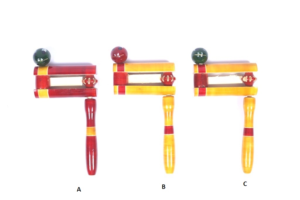 Dumbbell Rattle - Channapatna Handmade Wooden Toy